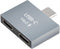 GELRHONR USB C to USB C Adapter, 10Gbps USB C Male to Dual Type-C Female Converter, 65W Double Type-C Port Charger