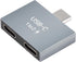 GELRHONR USB C to USB C Adapter, 10Gbps USB C Male to Dual Type-C Female Converter, 65W Double Type-C Port Charger
