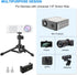 Table Top Mini Projector Stand, Adjustable Tilt Angle Tripod for Mini Projector, Cameras, DSLR, Smartphones