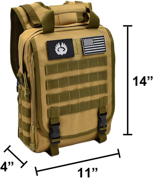 TORCH MOLLE Urban Commuter Backpack Laptop Bag Rucksack for Hiking, Cycling, Crossfit, Light Rucking EDC Gear V2