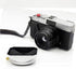 40.5mm Lens Hood for Mirrorless Camera Silver Retro Square Lens Shade Compatible with DSLR and Mirrorless Lenses