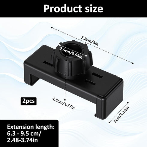 Psiriol 2 17mm Pcs Ring Light Phone Holder Replacement Clamp, Rotating Ball Head, Phone Ball Mount for Tripod Monopod