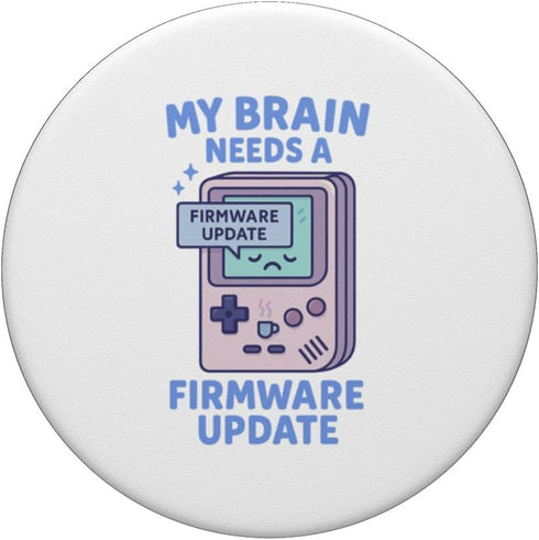 Digital Feels My Brain Needs A Firmware Update Retro Gamer | Cute Pixel PopSockets Adhesive PopGrip