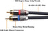 Tisino 1/4 to RCA Cable, Quarter inch TRS to RCA Audio Cable 6.35mm Stereo Jack to Dual RCA Insert Cable
