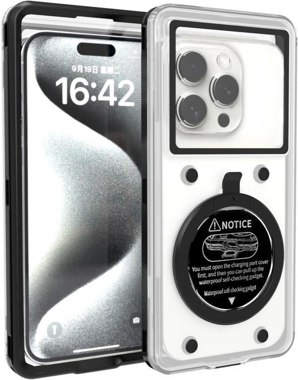Underwater Waterproof Diving Snorkeling Phone Case for iPhone 15/14/13/12/11 Pro Max & Samsung Galaxy S24, Screensizes