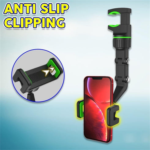 Ivieicip 360 2023 Car Rearview Mirror Mount Stand Holder for Cell Phone and GPS, New Universal Adjustable Phone Holder