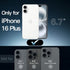 JETech 16 6.7-Inch, Case ONLY for iPhone Plus Non-Yellowing Shockproof Phone Bumper Cover, Anti-Scratch Clear Back
