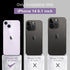 DEENAKIN iPhone 14 Case with Screen Protector - Enhanced Camera Cover, 16ft Drop Tested, Soft Silicone Gel Rubber, Slim