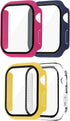 Iwatch Tempered Glass Case Cover, 4pcs in Pack, Series 5/6 40mm, Full Protective Waterproof Bumper Cases, Clear Film