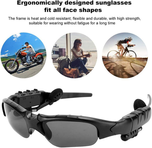Yoidesu Wireless Bluetooth Sunglasses, Polarized Music Eyewear for Men and Women, Open Ear Sports Sunglasses