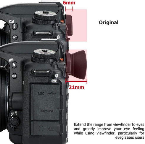 Soft Silicon Camera Viewfinder Eyecup for Nikon D780 D750 D610 D600 D7500 D7200 D7100 D7000 D5600