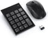 Yeemie Pro Wireless Number Pad and Mouse Combo, 19 Key USB Keypad and 3
