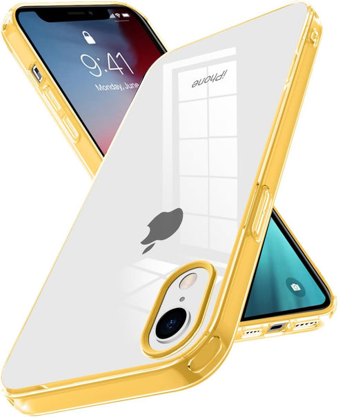 iPhone XR Case, Clear Anti-Scratch Reinforced Corner Protective Phone Case, Hard PC+Soft TPU Shell 3in1 Slim Flexible