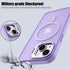 Nvollnoe 15 15(Purple) for iPhone Case Compatible with MagSafe Military Grade Shockproof Heavy Duty Protective
