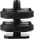 1/4"-20 (Pack 2) Camera Hot Shoe Mount to Tripod Screw Adapter Flash Shoe Mount for DSLR Camera Rig