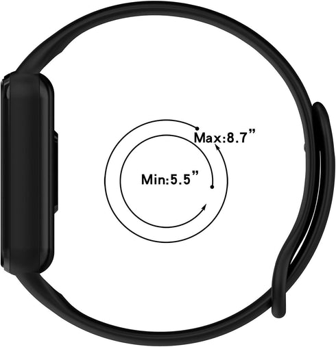 Soft Silicone Wristbands Compatible with Amazfit Band 7, Adjustable Color Sport Strap for Women Men
