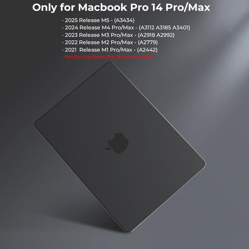 BlueSwan 14 inch 2026-2021 M5 M4 M3 M2 M1, for MacBook Pro Case, Anti-Scratch Flexible Protective Laptop Cover