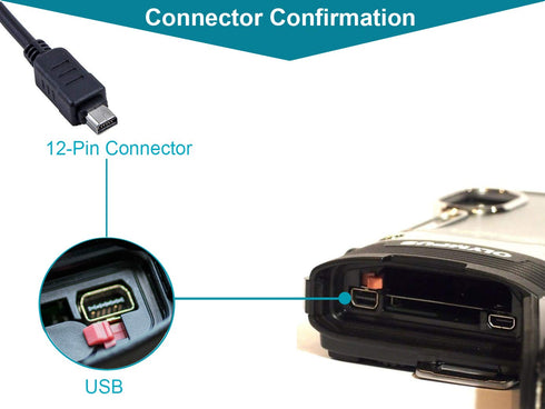 Replaces CB-USB5 CB-USB6 CB-USB8 USB Cable for Olympus Camera DZ-105 E-330 E-400 E-410 E-500 E-620