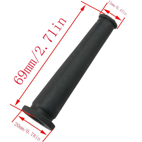 CHENJIN 10PCS Drill Grinder Wire Protection Sleeve 69mm Cable Boots Flexible Rubber Hose Black for Power Tools Cutting Machines