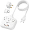 PD30W USB C European Travel Plug Adapter, International Power Adapter with 3 Outlets, 2 USB-C, 2 USB-A Fast Charger