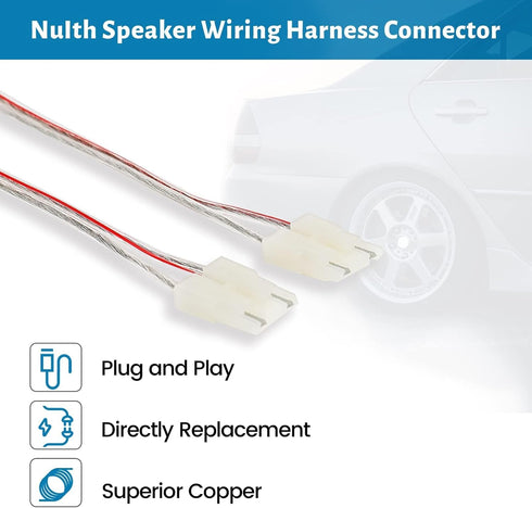 Speaker Wiring Harness Connector Adapter for GM GMC Sierra Yukon S10 Chevrolet Suburban Impala Corvette 1973-1994