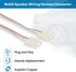 Speaker Wiring Harness Connector Adapter for GM GMC Sierra Yukon S10 Chevrolet Suburban Impala Corvette 1973-1994