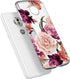 for Moto G7 Case - Slim Shockproof Clear Floral Pattern TPU Back Phone Cover for Motorola Moto G7 / G7 Plus