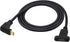 90 Degree USB 3.1 Type C Panel Mount Cable Gen 2 (1M/3ft) - Up&Down Angle, Supports Charging, Data, Audio, Video for