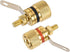 uxcell 2 Pack 4mm Banana Jack Binding Post - Gold Plated Female Socket Plug Terminal Connector for Loudspeaker