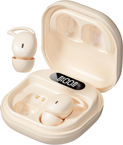 Wireless Sleep Earbuds, Bluetooth 5.3 Headphones for Side Sleepers, 32H Playback, Waterproof Earphones