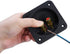 3.1 Square Double Binding Gold Plate Push Spring Loaded Jacks Connector Speaker Box Terminal Cup with Screws (Black -