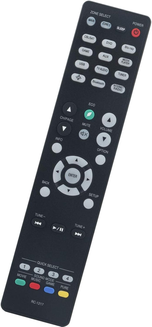 RC-1217 Remote Control Replacement for Denon Integrated Network AV Receiver AVR-X1500H AVR-S750H AVR-X1400H