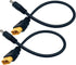 2Packs XT60 Adapter Cable XT60 Charging Cable XT60 Male Bullet Connector to Male DC 5.5mm X 2.5mm Power Cable for Fatshark Skyzone FPV Monitor Power by Nuofany