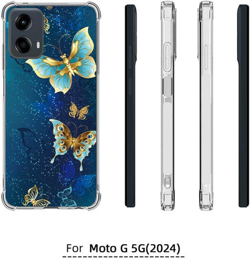 for Moto G 5G 2024 Case (NOT for Moto G 5G 2023), Slim Flexible TPU Shock Absorption Rubber Soft Silicone Cover for
