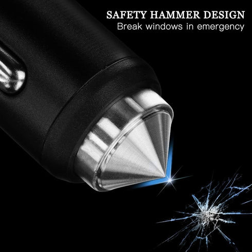 SAVORI Dual USB Car Charger, Bling Bling Rhinestones Crystal Car Adapter for Fast Charging iPhone, iPad, Samsung