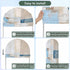 Jnbasdffb 7.2 Blue Beige Abstract Wedding Arch Cover, Stretchy Spandex Arch Backdrop Stand Covers FT, Oil Painting