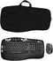 EiiJugaloo Portable Keyboard Case Shockproof Waterproof Dustproof Keyboard and Mouse Case Compatible with