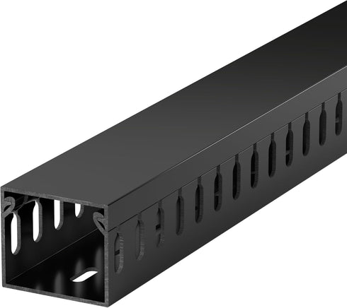 ZhiYo H1.4 W1.6in 66in (4X L16.5in) Professional Server Rack Cable Management Raceway, Cable Raceway Kit, Electrically