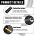 Yourkar 3.15 Inch Car Short Antenna, Aluminum Auto Roof Mount Short Antenna, Radio Antenna Mast Replacement with Screws