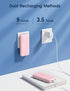 Portable Charger with Built-in Cable and AC Wall Plug, USB C Power Bank 12000mAh 22.5W Super Fast Charging for iPhone,