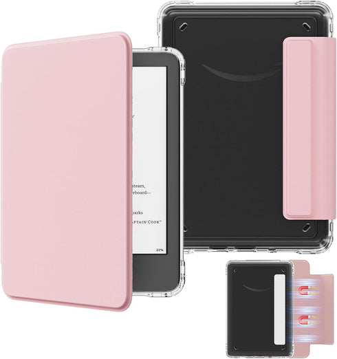 MoKo Detachable Magnetic Case for All-New E-Reader(11th Generation-2024/2022 Release),Ultra Clear Back Scratch-Proof Light