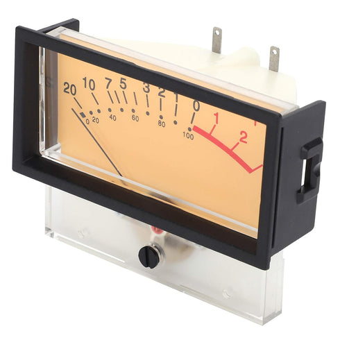 VU Meter DB Level Audio Power Amplifier Level Indicator with Large Analog Pointer Dial for Car Stereo Home Recording