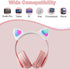Kids Bluetooth Headphones, Wireless Over-Ear Headphones with Microphone, Cat Ear Design for Girls, Teens, Adults (New