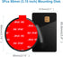 ILKCC 3Pcs 3.15" Dashboard Pad Mounting Disk for Suction Cup Phone Mount, Ultra Sticky Heat-resistant Replacement Disc