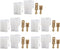 T Type Power Plug Cable Connectors Set, 2 Power Plug Fit for FT 7800R FT 8800R FT 8900R