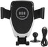 Car Mount Charger, 10W Fast Charging Bracket with 360 Degrees Rotation for Mobile Phones, Silver for S10, Note 10, Mate