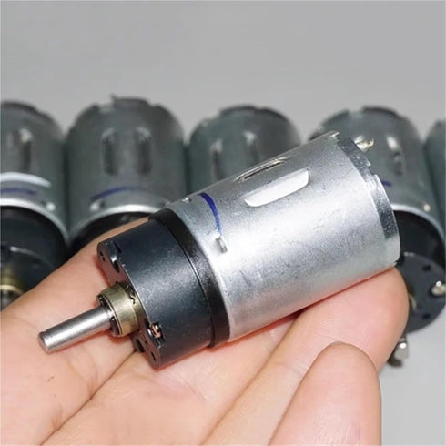 AYEXNSW 5V-12V 310RPM 370 1Pcs DC Mini Full Metal Gear Motor Slow Speed Large Torque Mini Gearbox Reduction Motor DIY