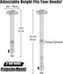 2-Be-Best 16-25.6in 41-65cm Projector Ceiling Mount Adjustable Projector Mount Length / Swivel Projectors Holder