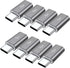 QianLink Micro USB to USB C Adapter, 8-Pack Aluminum Type C Connector Compatible with Samsung Galaxy S10 S9 S8 Plus
