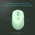 ONE-UP Wireless Mouse, 2.4G + Bluetooth, Rechargeable Battery, Silent, Portable, USB Nano Receiver for Laptop,